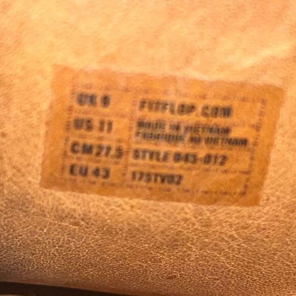 FitFlop Brown Glitter and Rhinestone Thong Sandals Size 11 - Picture 5 of 5